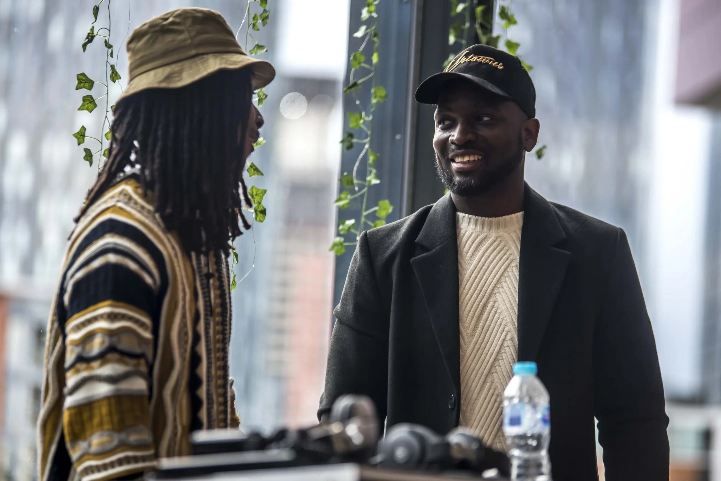 Manchester Musician Abnormal Sleepz, and London Musician and founder of Black Pound Day Swiss - Melanin Markets 2022