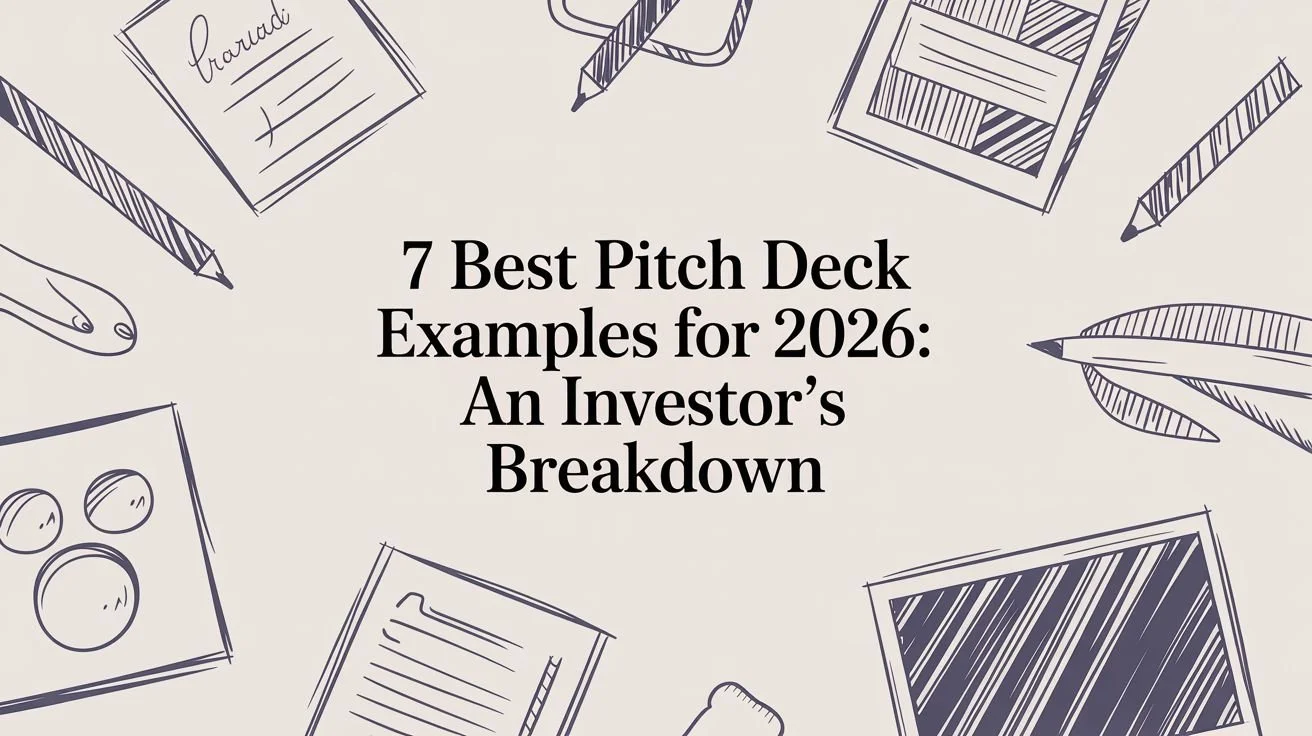 7 Best Pitch Deck Examples for 2026: An Investor's Breakdown