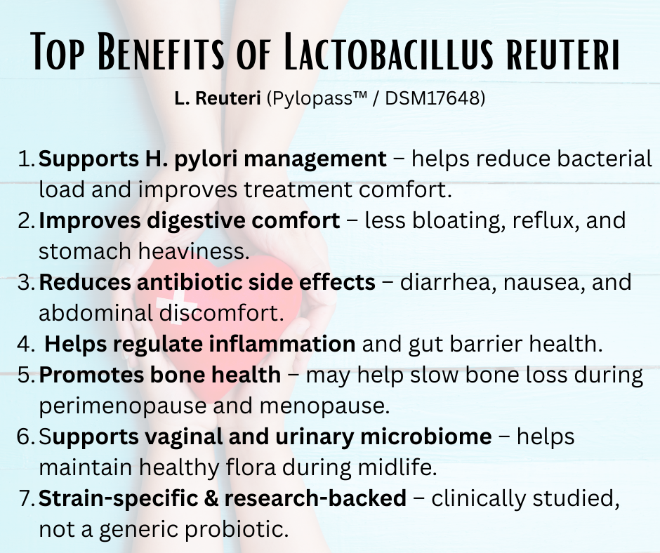 Lactobacillus reuteri: A Smart Probiotic for Gut Health &amp; Women in Midlife