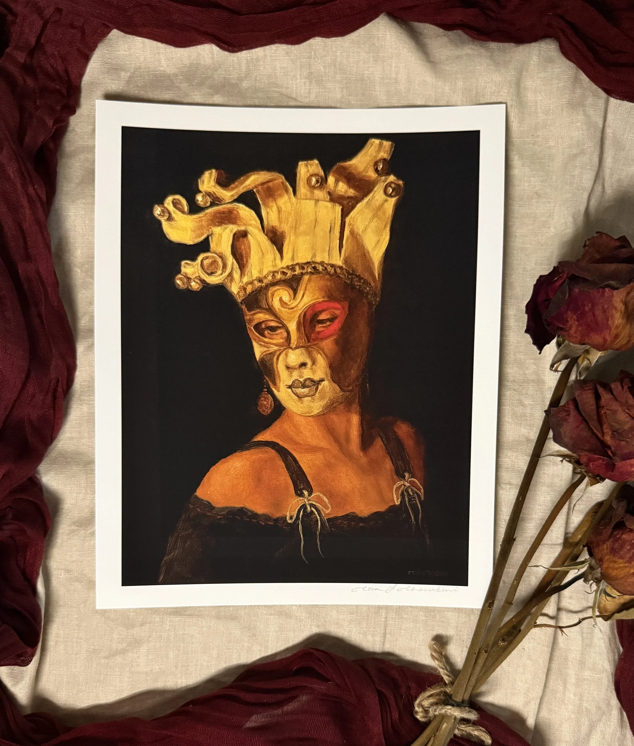 "Confined in Gold" Print