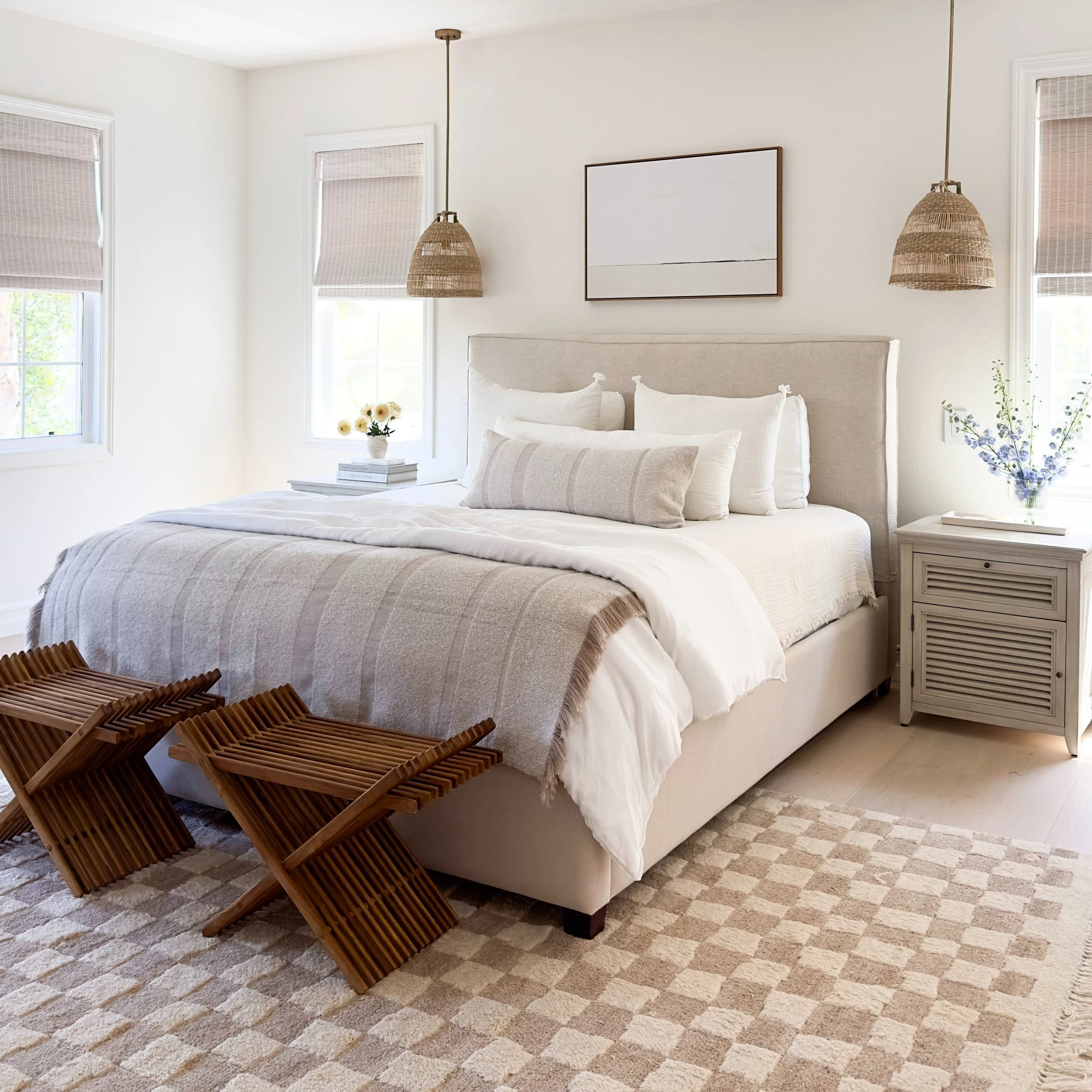 A primary bedroom should feel like an escape&mdash;a place where the pace of the day finally slows down. For this suite, the goal was to create a space that felt peaceful, warm, and completely removed from the busyness of everyday family life.

We ke