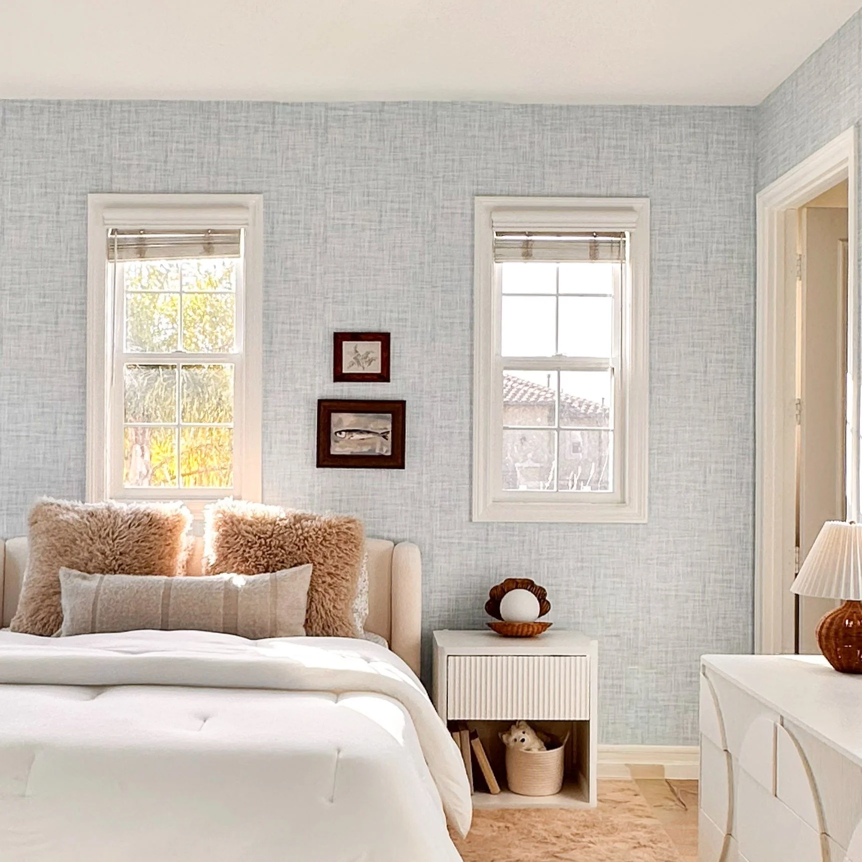 Designing this room for the sweetest, most fun girl was such a joy.

As she entered her preteen years, she wanted a bedroom that felt more grown-up while still being colorful, soft and whimsical. We created a space that reflects her bright personalit