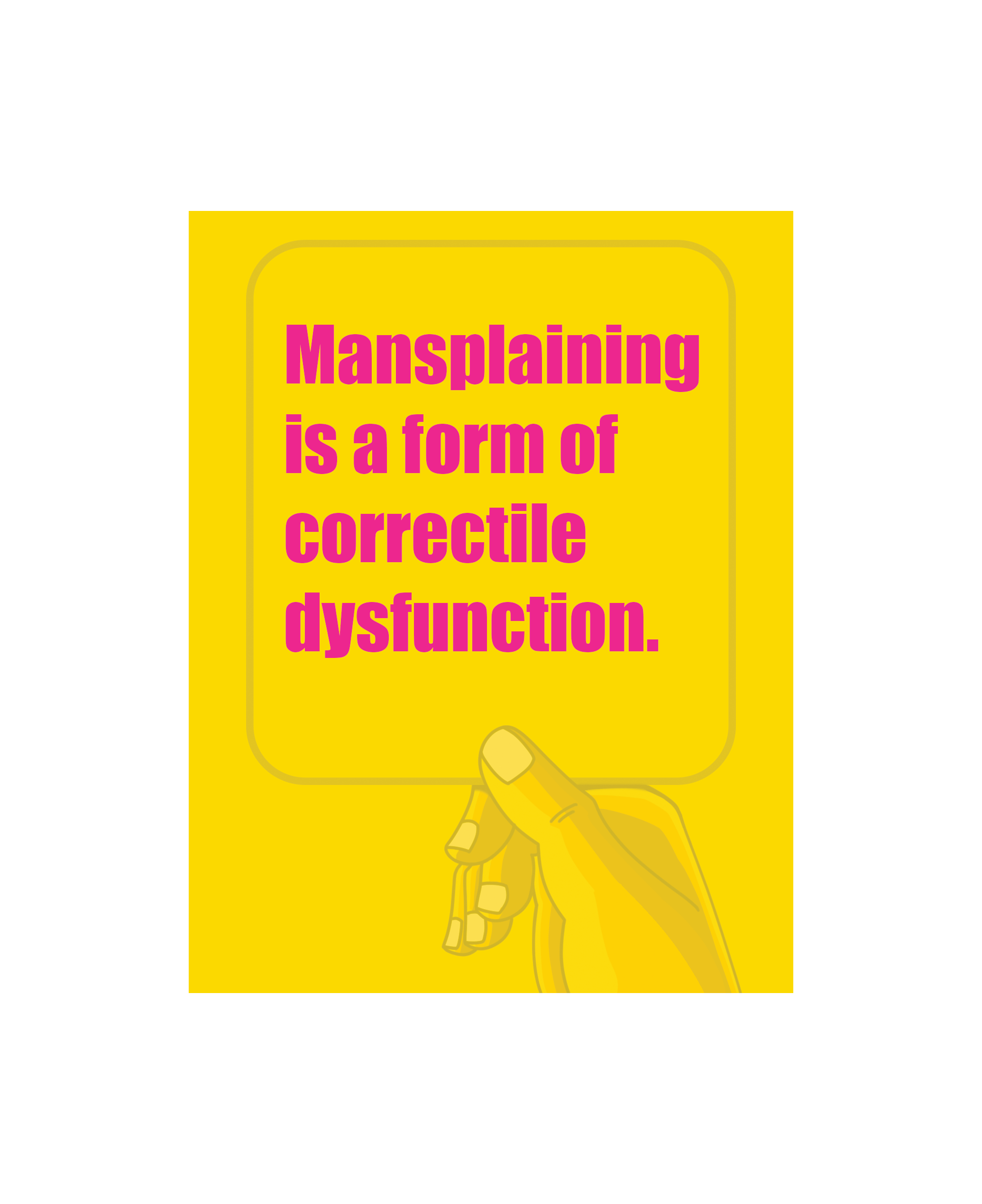 Mansplaining - Greeting Card