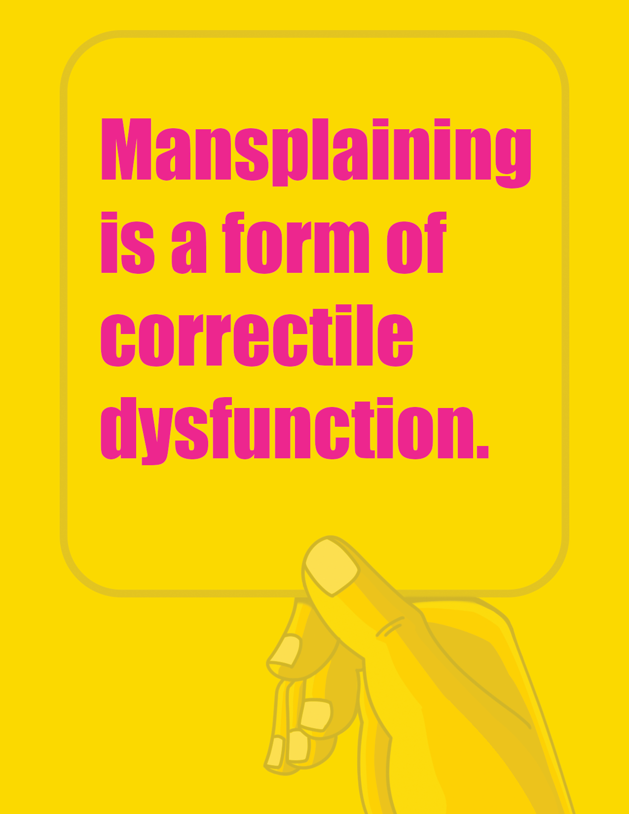 Mansplaining - the greeting card