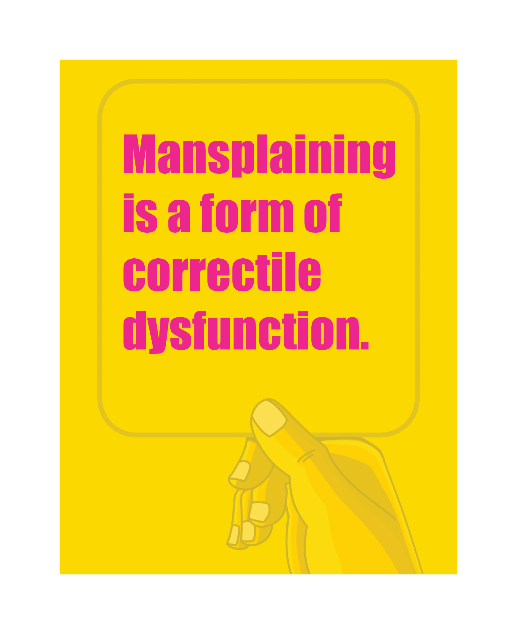 Mansplaining - Greeting Card