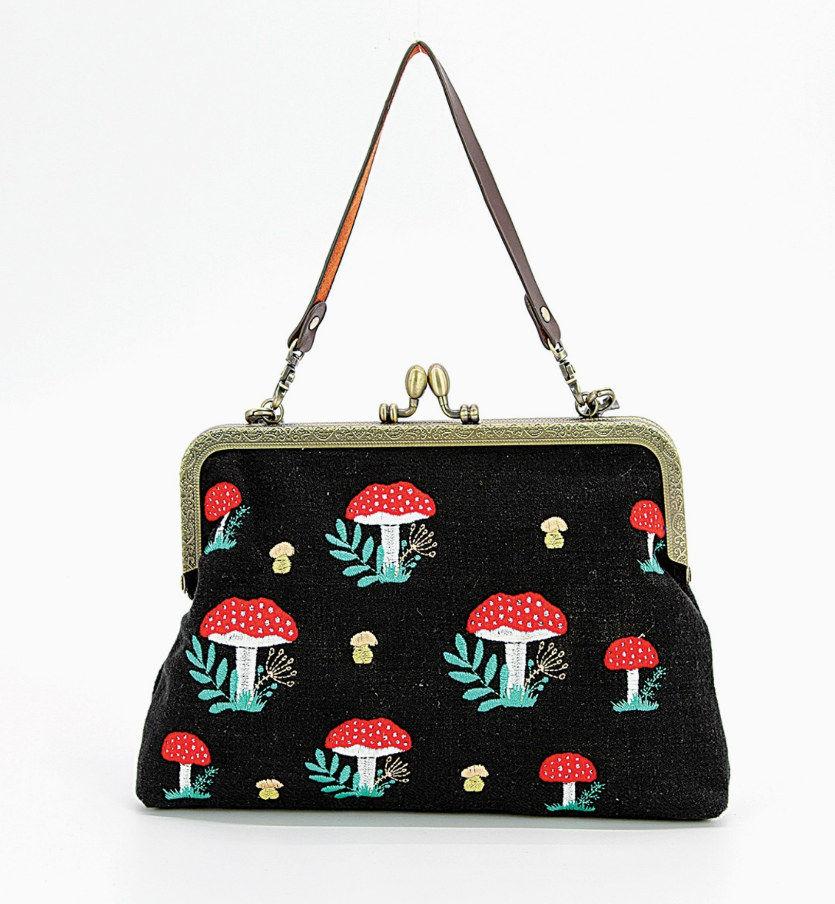 Mushroom Kisslock Bag