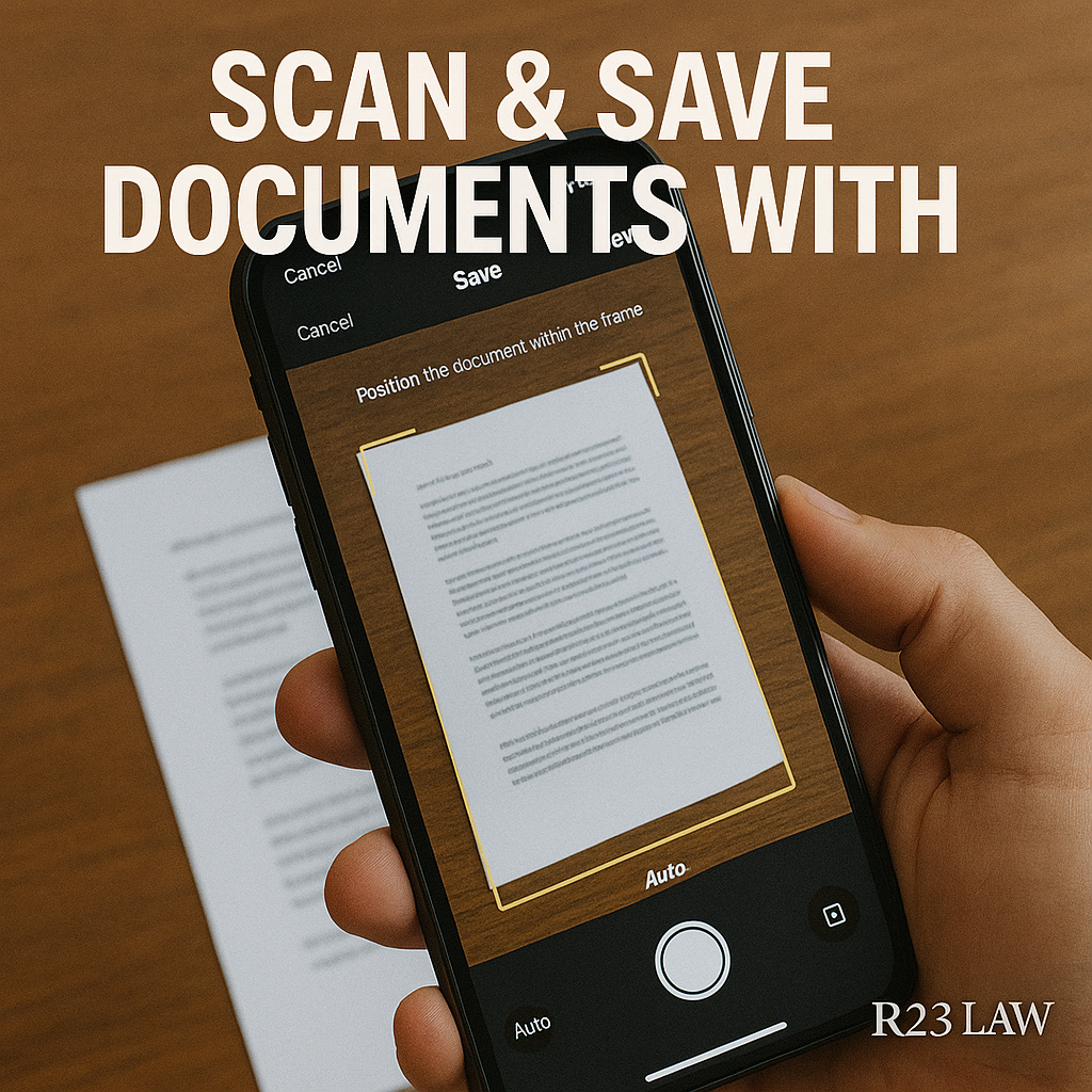 SCANNED ON IPHONE — How To Scan And Save PDF Documents Using The Files App On iPhone Or IPad