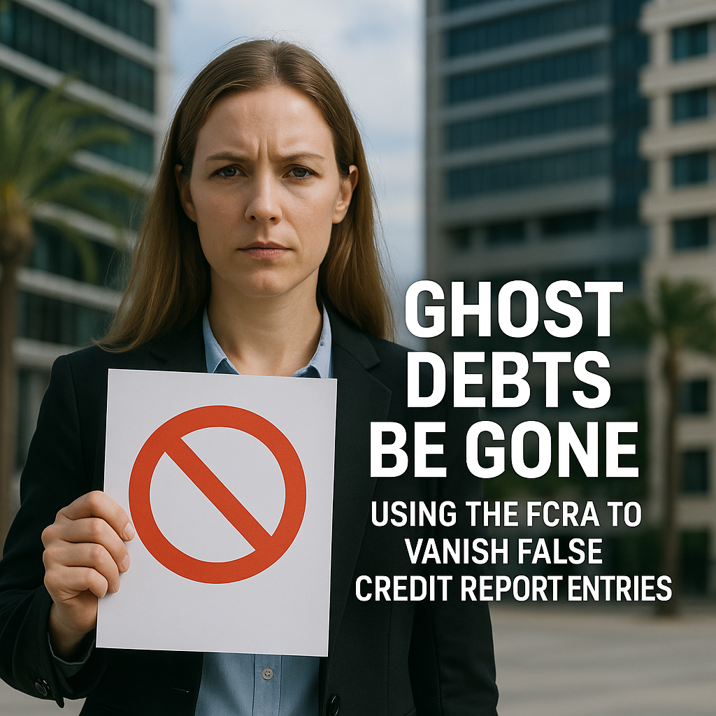 GHOSTS DEBTS BE GONE — Using the FCRA to Vanish False Credit Report Entries
