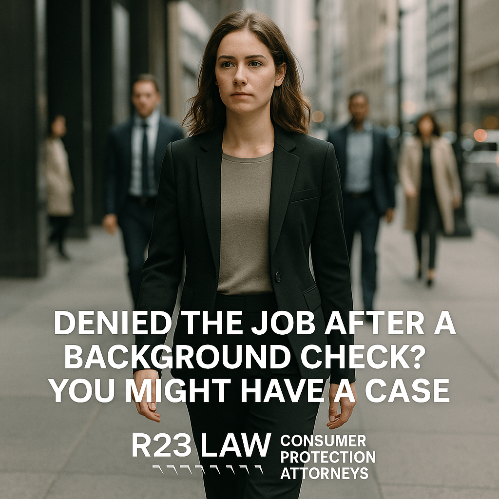 DENIED A JOB AFTER THE BACKGROUND CHECK? — You Might Have a Case