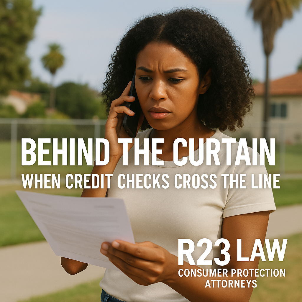 BEHIND THE CURTAIN — When Credit Checks Cross the Line