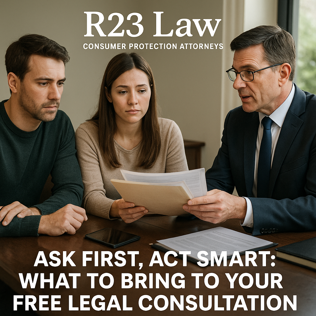 ASK FIRST, ACT SMART — What to Bring to Your Free Legal Consultation