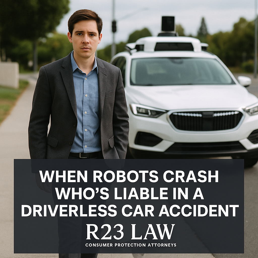 WHEN ROBOTS CRASH — Who’s Liable in a Driverless Car Accident