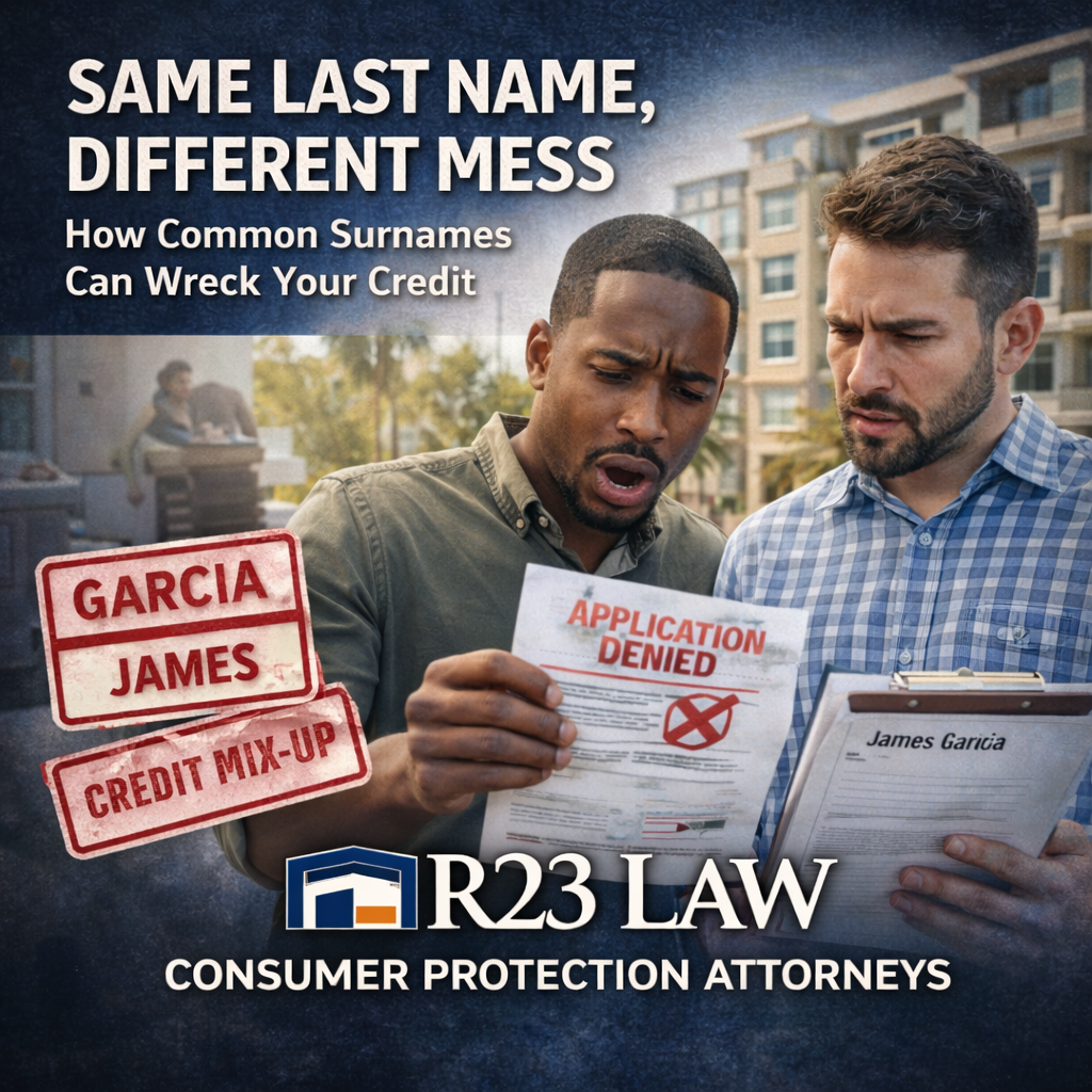 SAME LAST NAME, DIFFERENT MESS — How Common Surnames Can Wreck Your Credit
