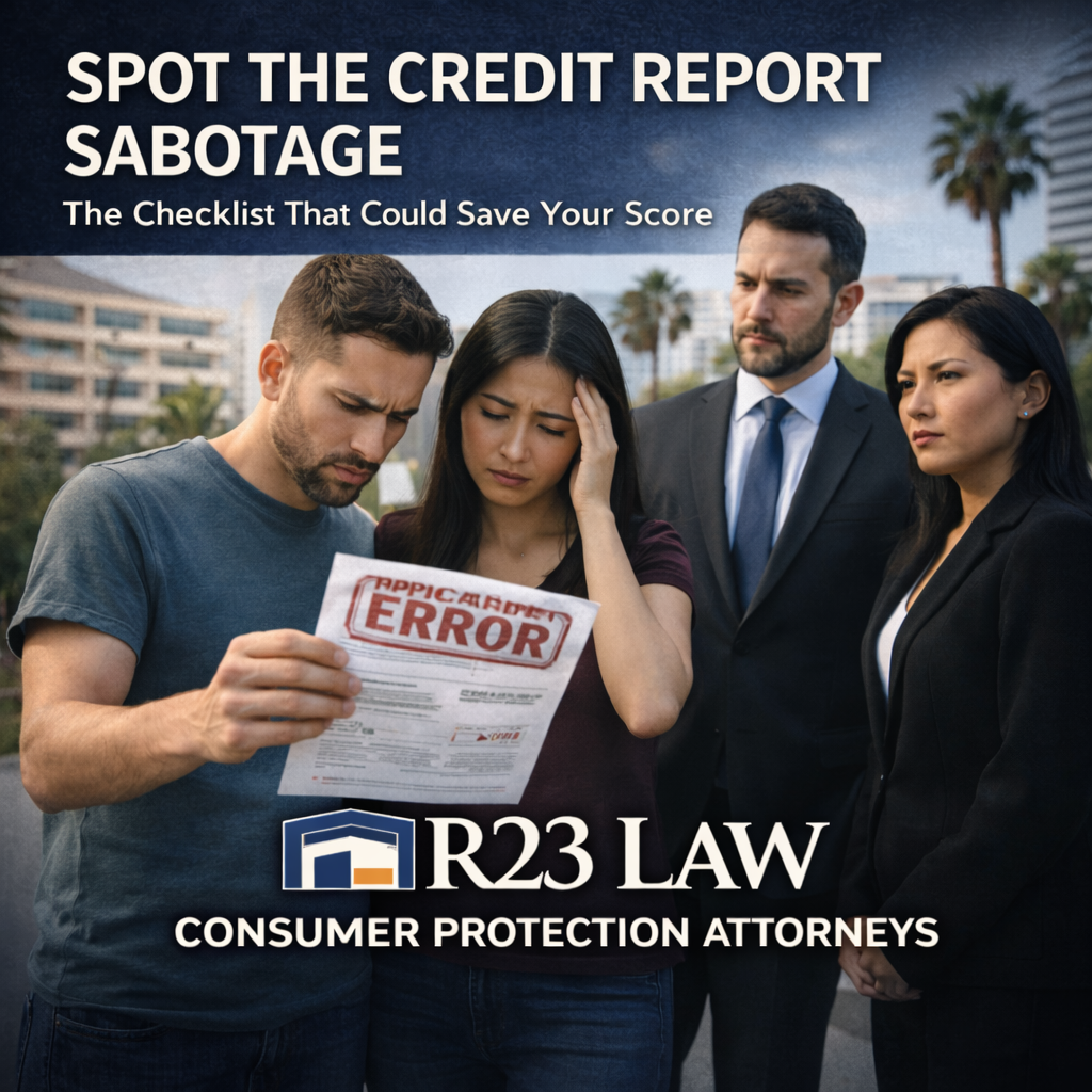 SPOT THE CREDIT REPORT SABOTAGE — The Checklist That Could Save Your Score