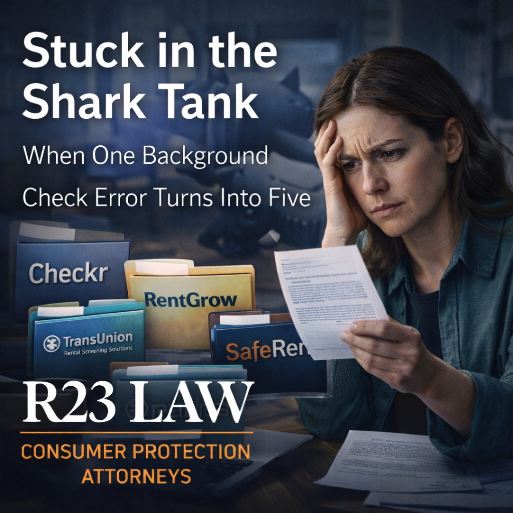 STUCK IN THE SHARK TANK — When One Background Check Error Turns Into Five