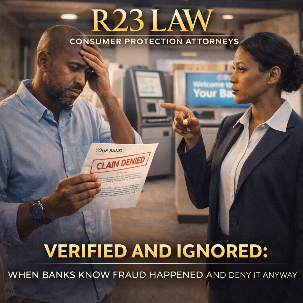 VERIFIED AND IGNORED — When Banks Know Fraud Happened and Deny It Anyway