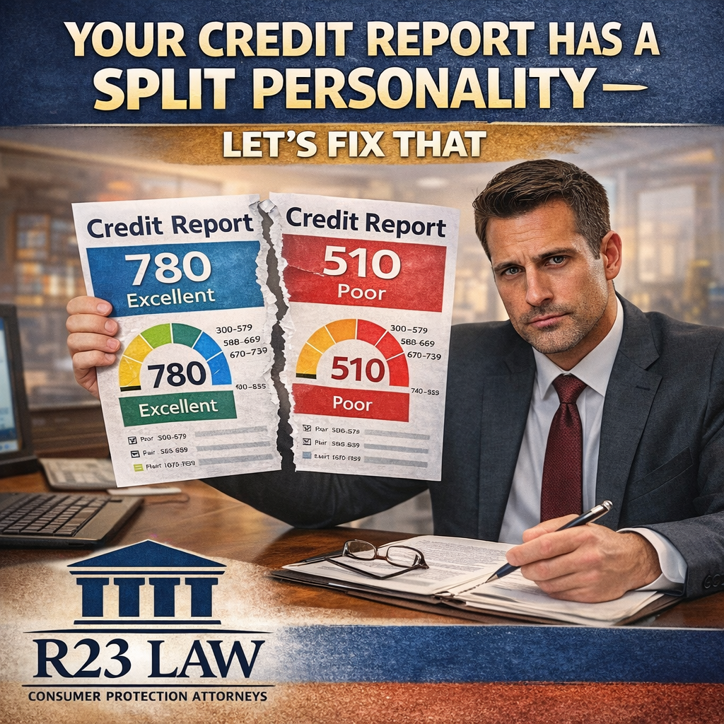 YOUR CREDIT REPORT HAS A SPLIT PERSONALITY — Let’s Fix That