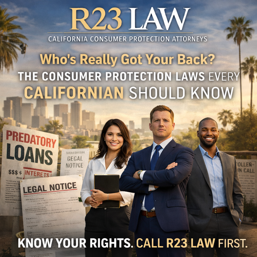 WHO’S REALLY GOT YOUR BACK — The Consumer Protection Laws Every Californian Should Know
