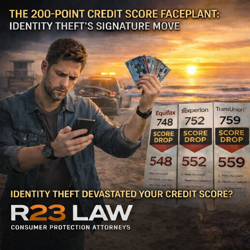 THE 200-POINT CREDIT SCORE FACEPLANT — Identity Theft’s Signature Move