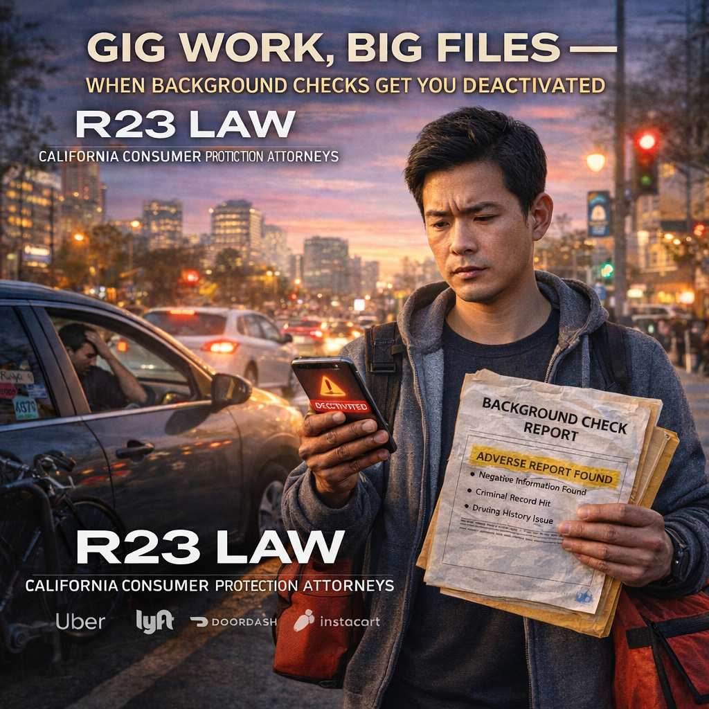 GIG WORK, BIG FILES — When Background Checks Get You Deactivated