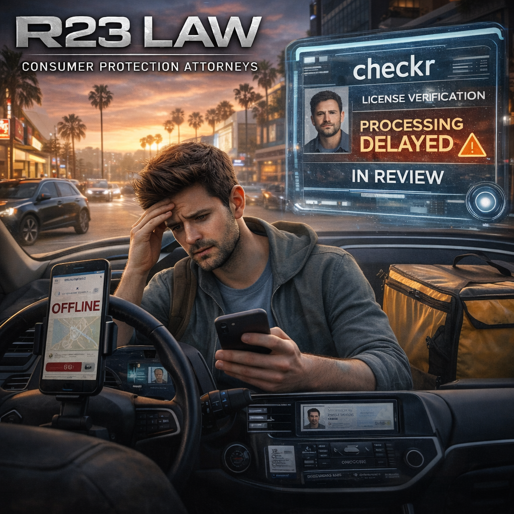 STUCK IN NEUTRAL —&nbsp; When Checkr’s License Verification Freezes Gig Driving