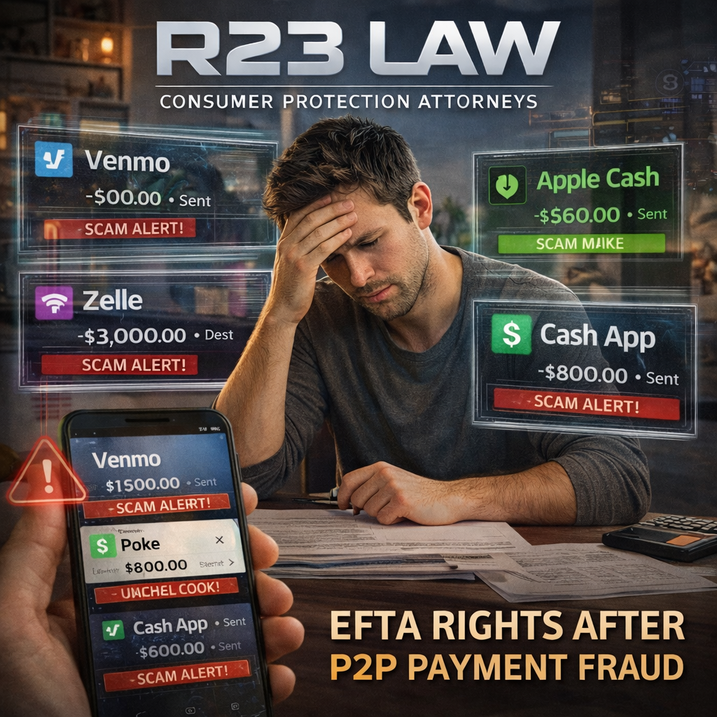 SEND BUTTON, SPEND FOREVER —&nbsp; EFTA Rights After Peer-to-Peer Payment Fraud