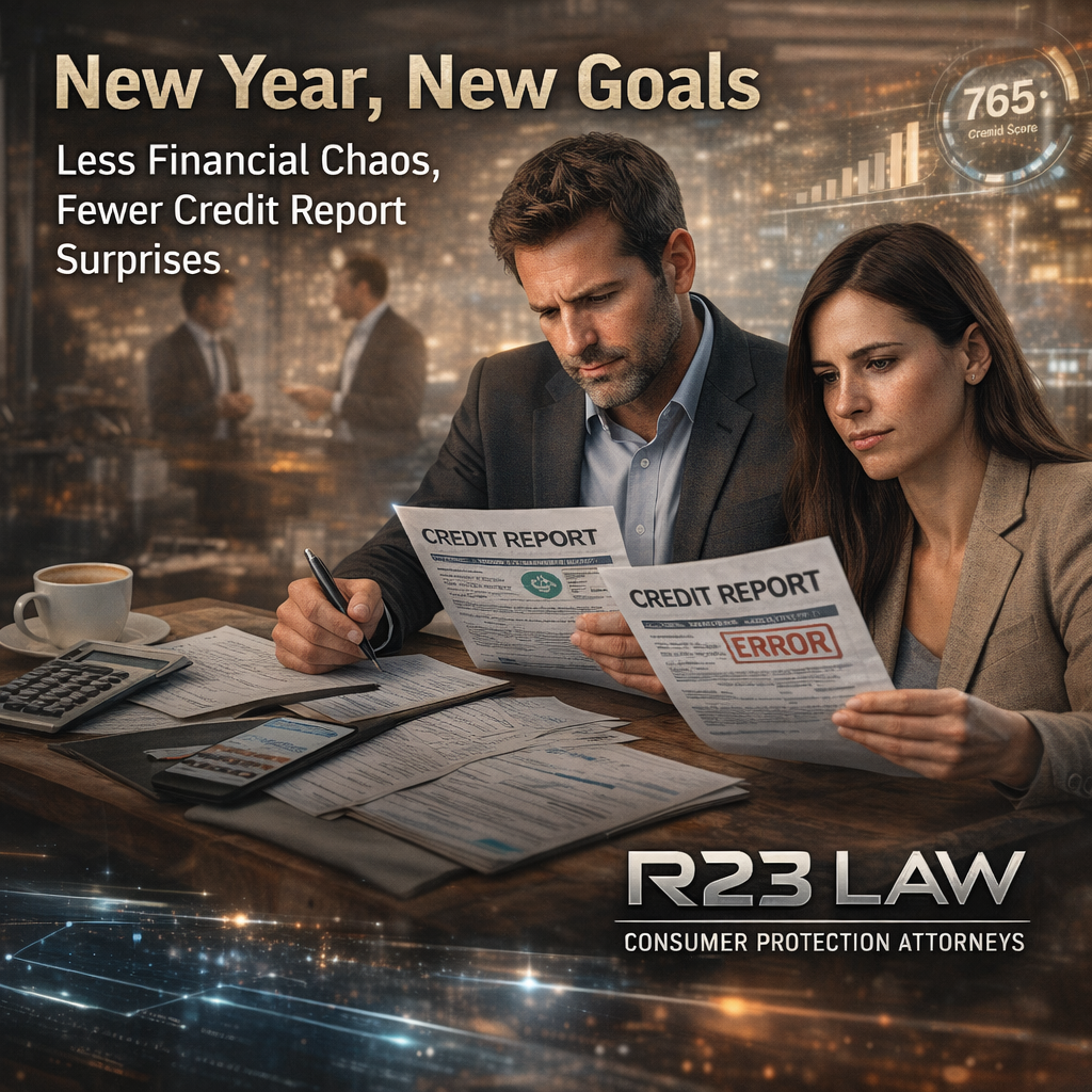 NEW YEAR, NEW GOALS — Less Financial Chaos, Fewer Credit Report Surprises