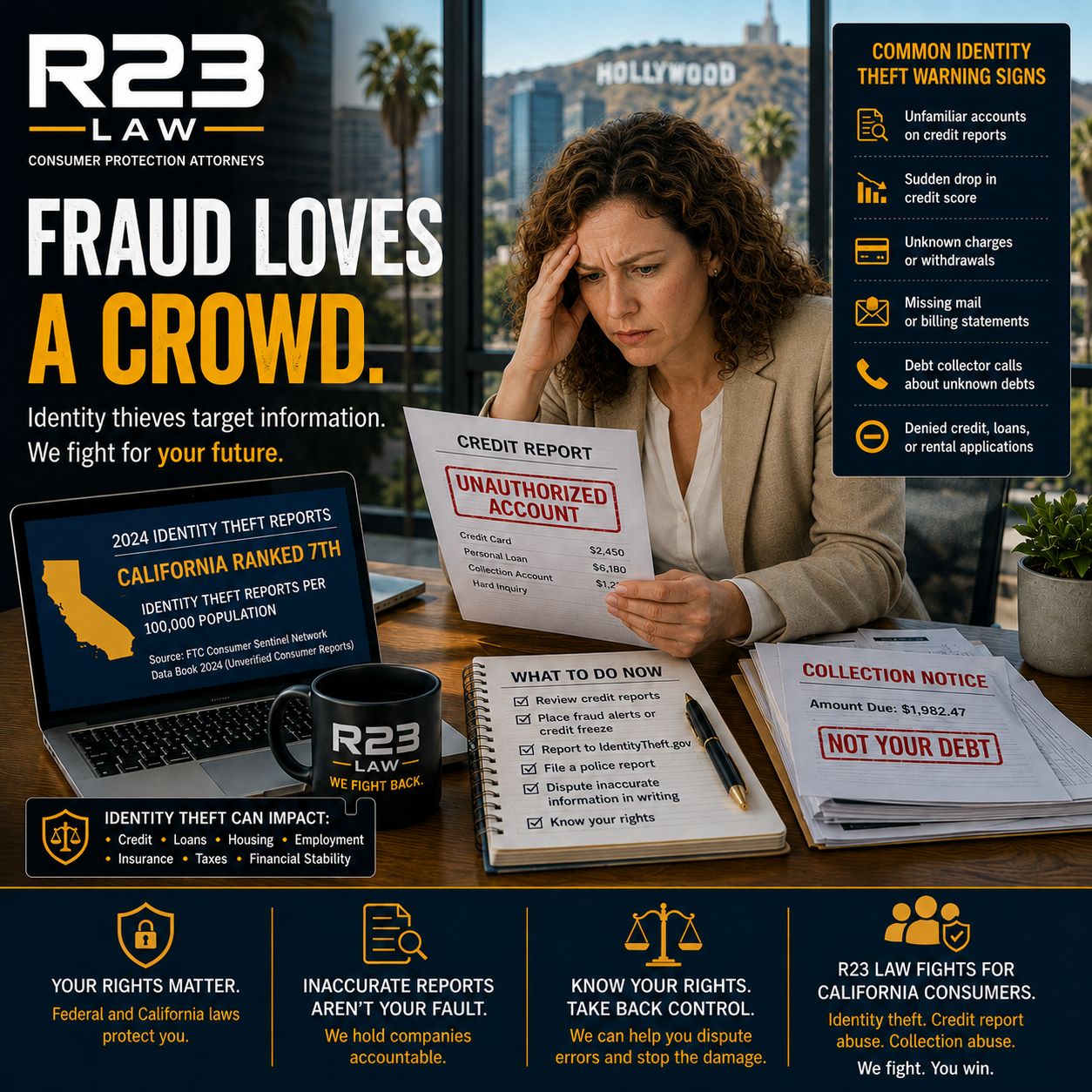 FRAUD LOVES A CROWD – Identity Theft Hotspots, California Risk, And Credit Report Damage
