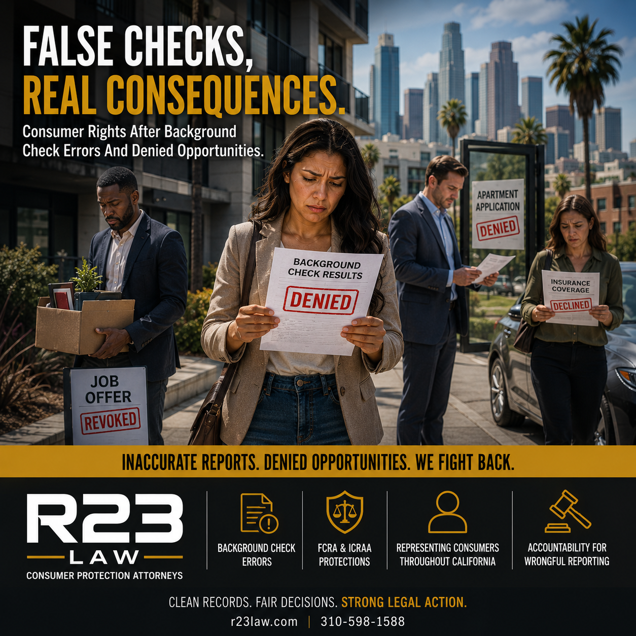FALSE CHECKS, REAL CONSEQUENCES – Consumer Rights After Background Check Errors And Denied Opportunities