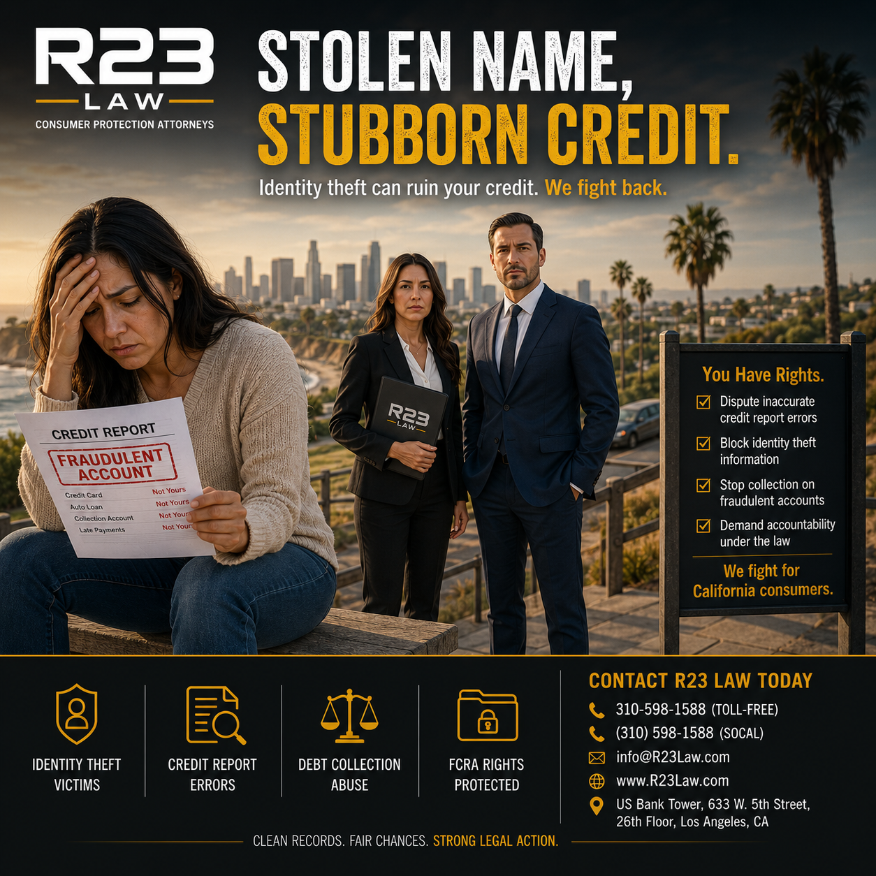 STOLEN NAME, STUBBORN CREDIT – California Consumer Rights After Identity Theft And Credit Report Errors