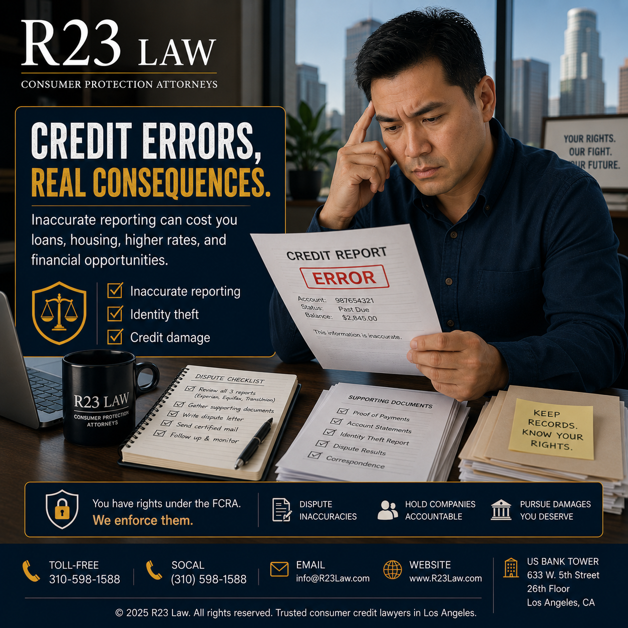 CREDIT ERRORS, REAL CONSEQUENCES – California Consumer Rights After Credit Report Errors And Failed Disputes