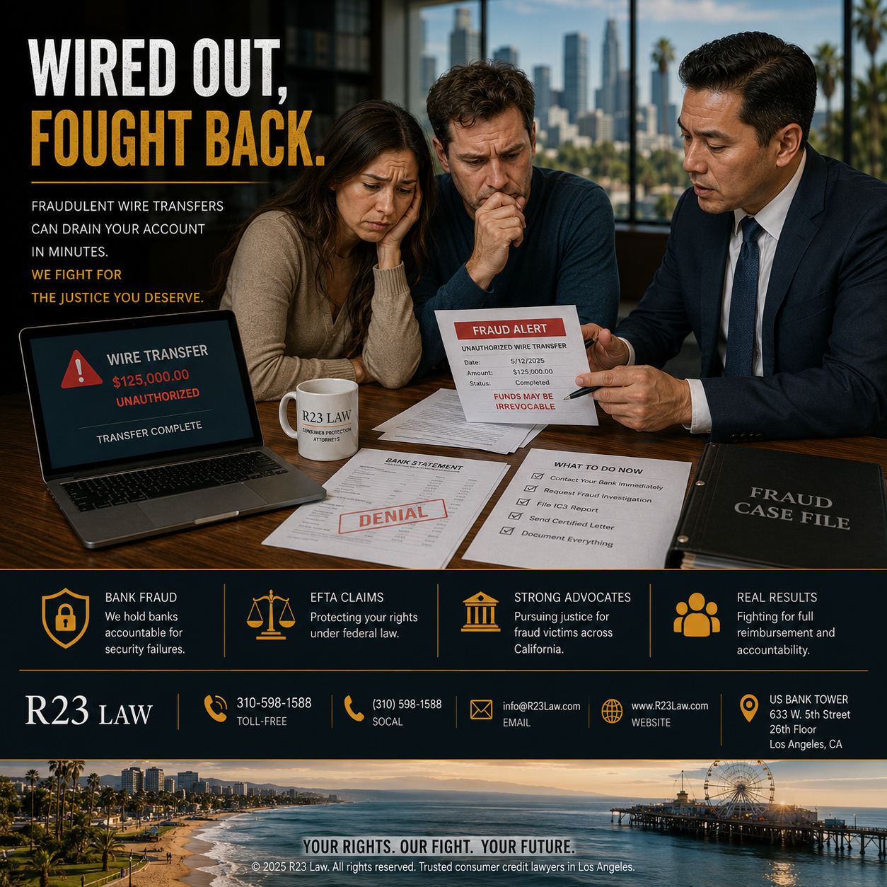 WIRED OUT, FOUGHT BACK – Fraudulent Wire Transfers, Bank Fraud Disputes, And California Consumer Protection Claims