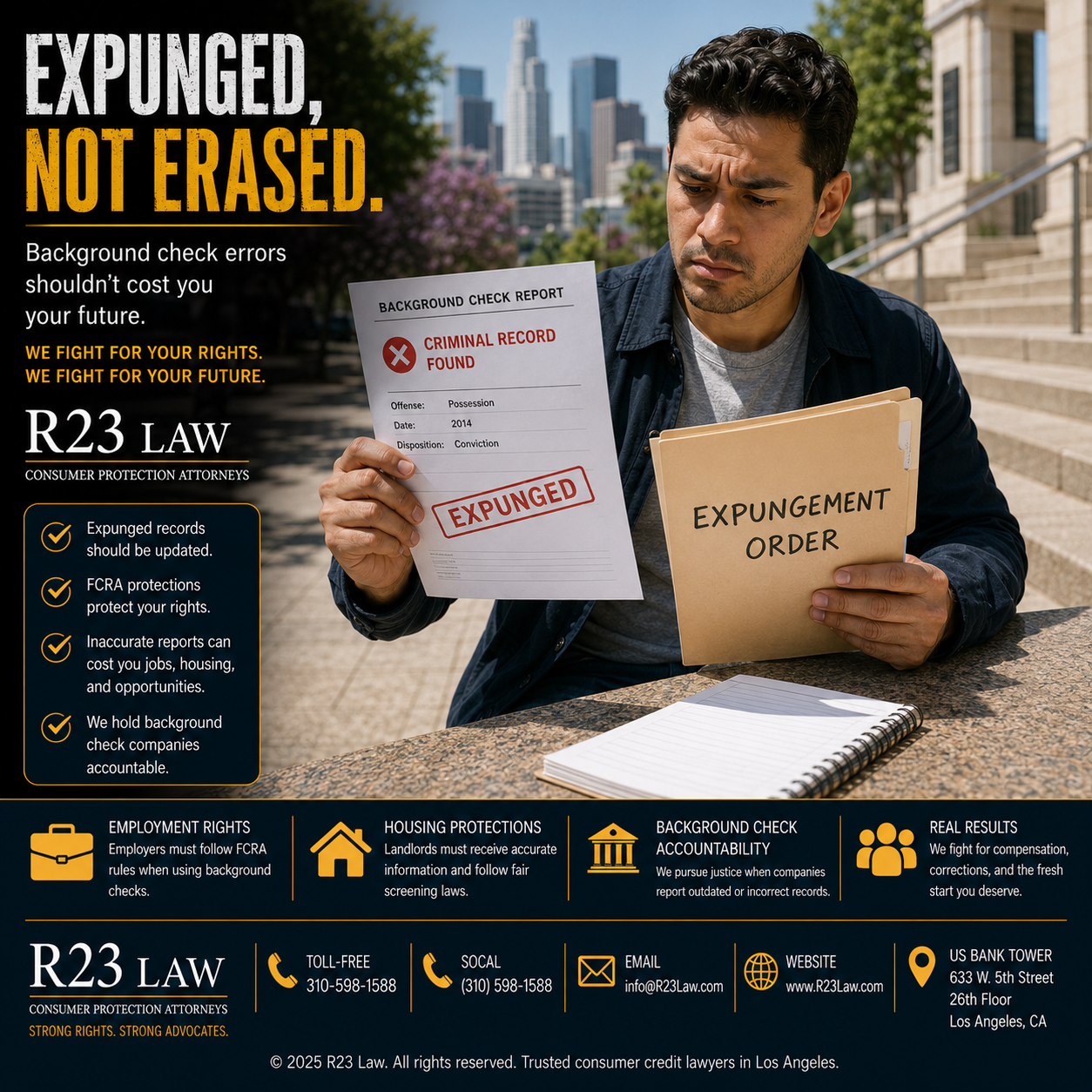 EXPUNGED, NOT ERASED – Background Check Errors, Expunged Records, And California Consumer Rights