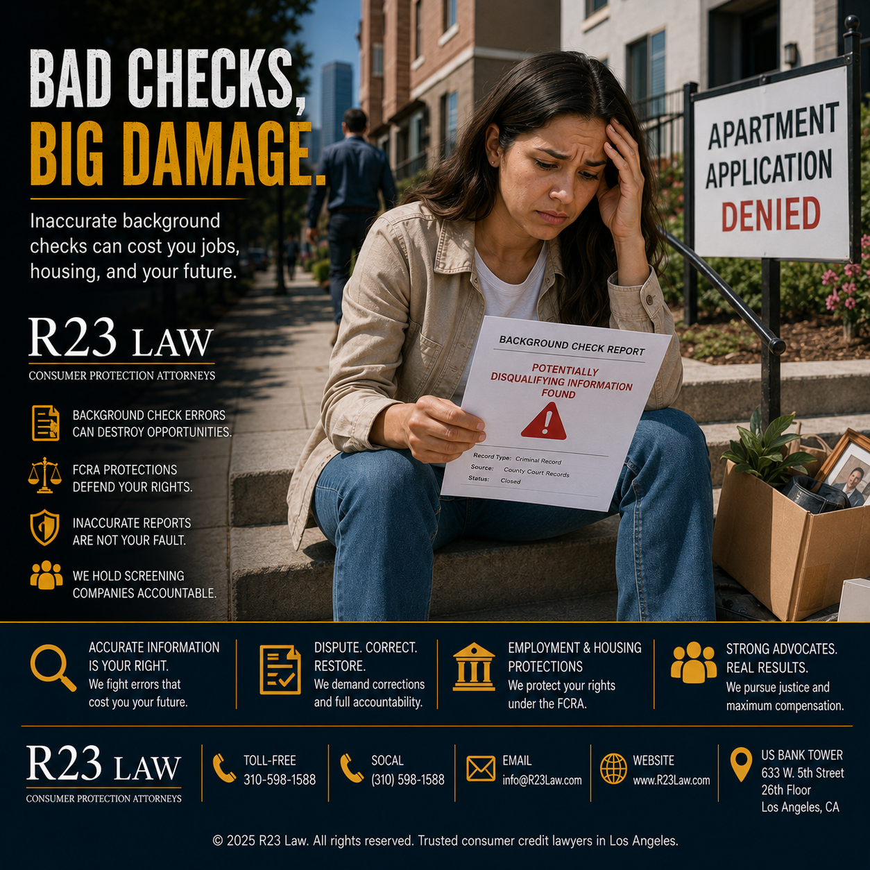 BAD CHECKS, BIG DAMAGE – Background Check Errors, FCRA Violations, And California Consumer Protection Claims
