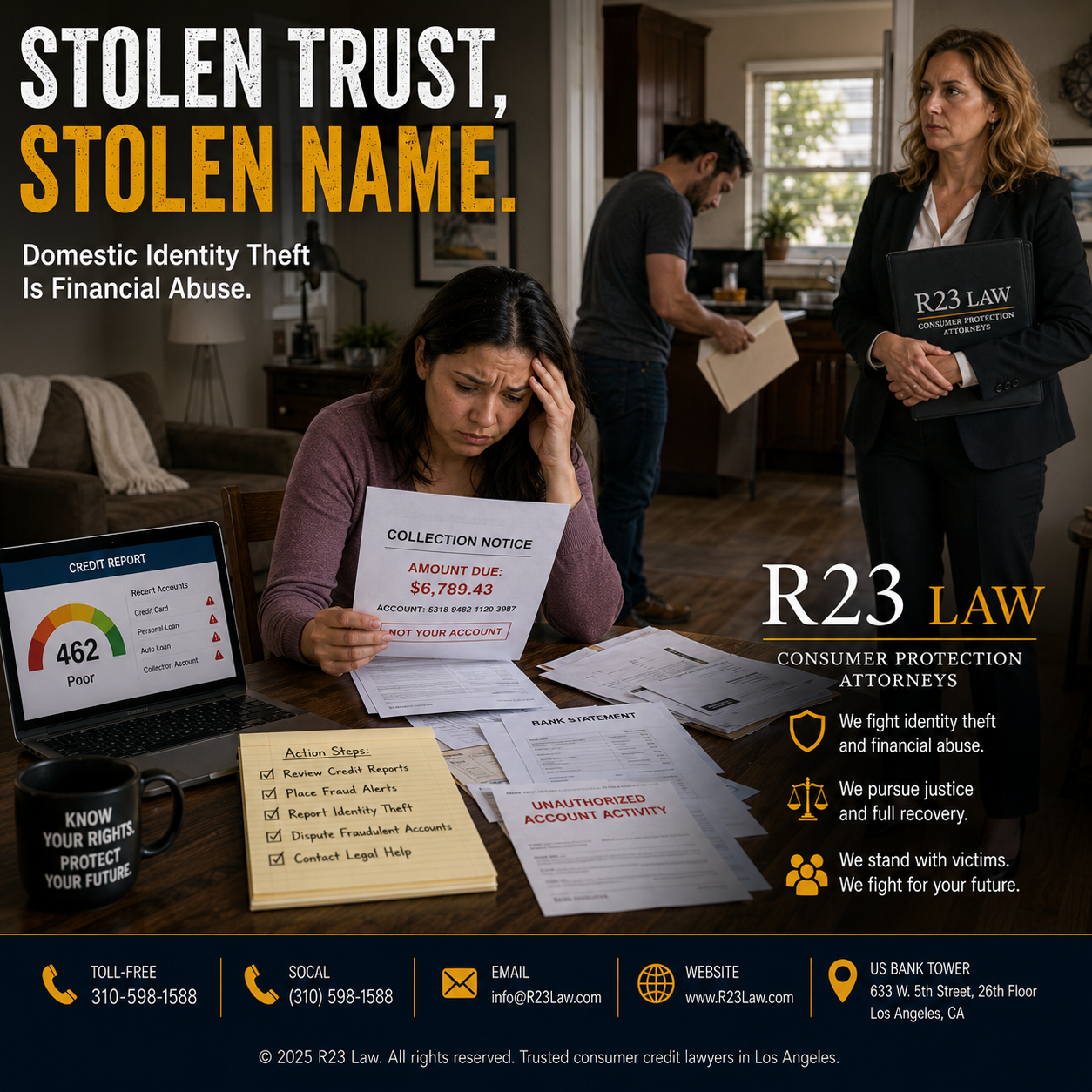 STOLEN TRUST, STOLEN NAME – Domestic Identity Theft, Financial Abuse, And California Consumer Protection Claims