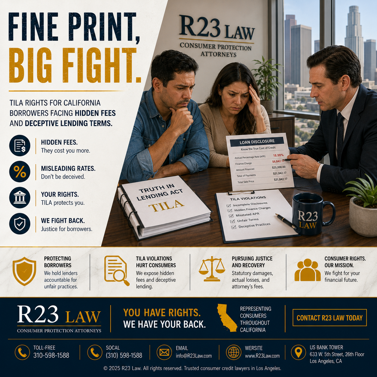 FINE PRINT, BIG FIGHT – TILA Rights For California Borrowers Facing Hidden Fees And Deceptive Lending Terms