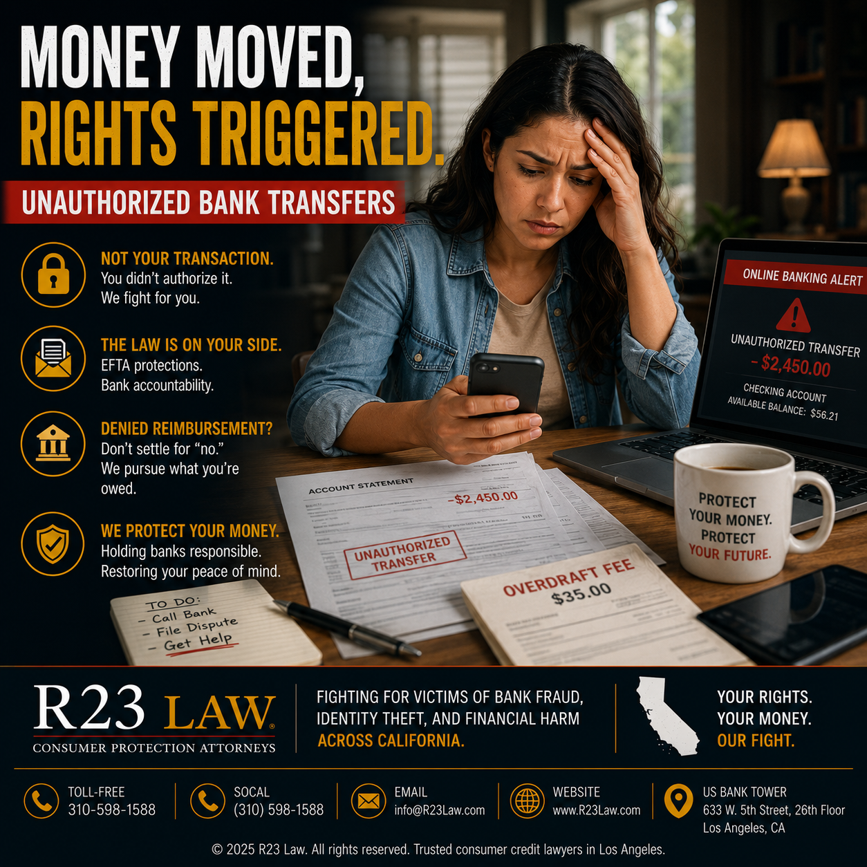 MONEY MOVED, RIGHTS TRIGGERED — Unauthorized Bank Transfers