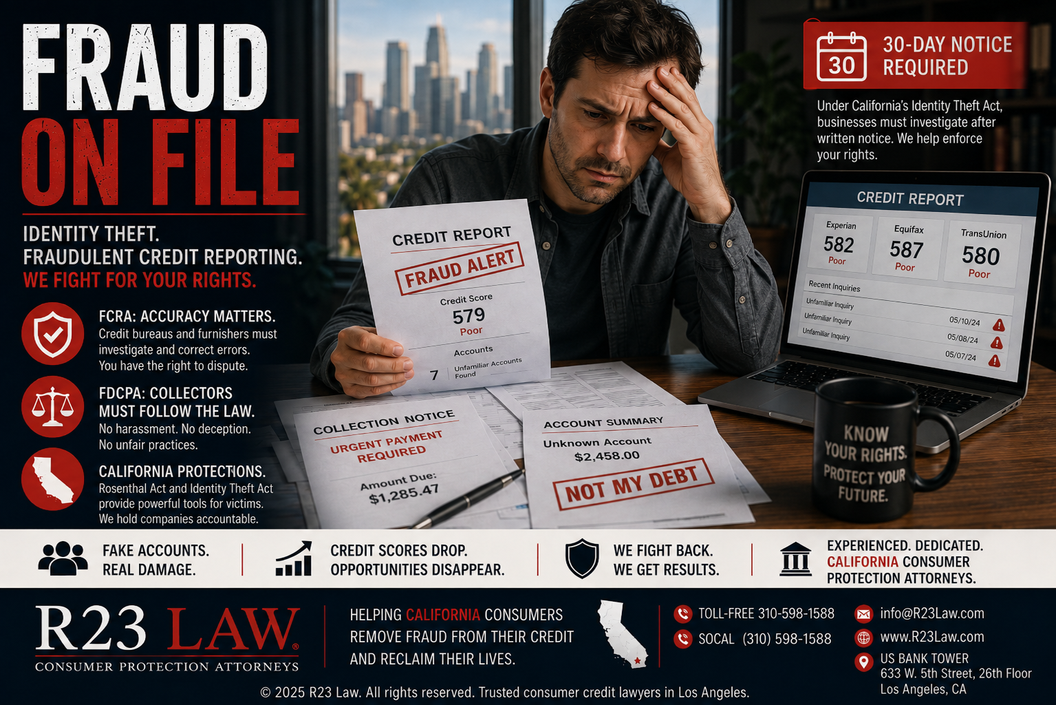 FRAUD ON FILE – Identity Theft, Fraudulent Credit Reporting, And California Consumer Protection Claims