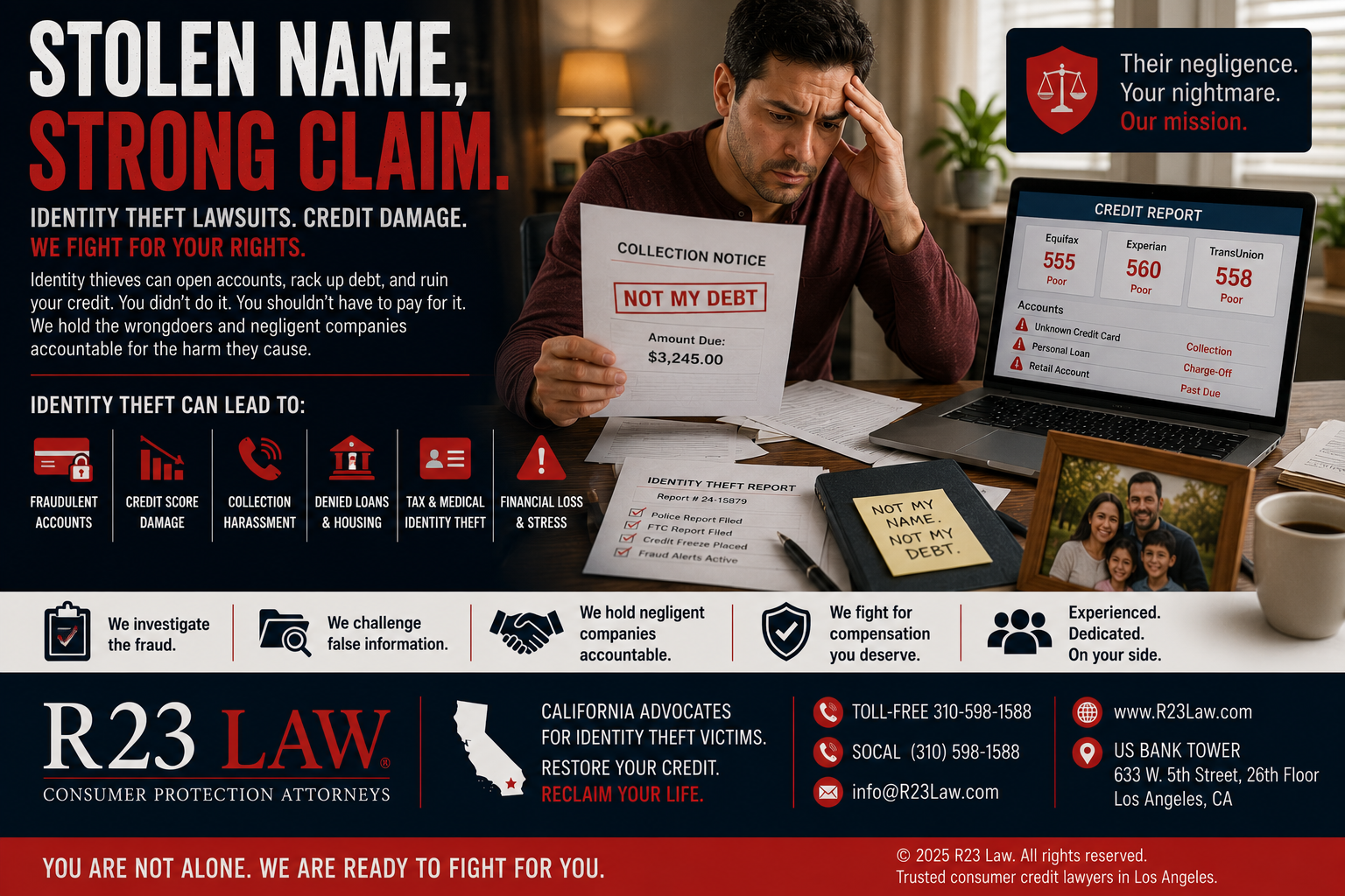 STOLEN NAME, STRONG CLAIM – Identity Theft Lawsuits, Credit Damage, And California Consumer Protection Claims
