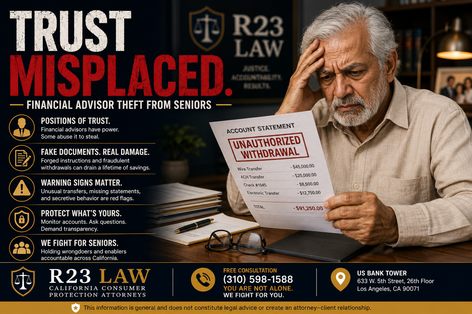 TRUST MISPLACED — Financial Advisor Theft From Seniors