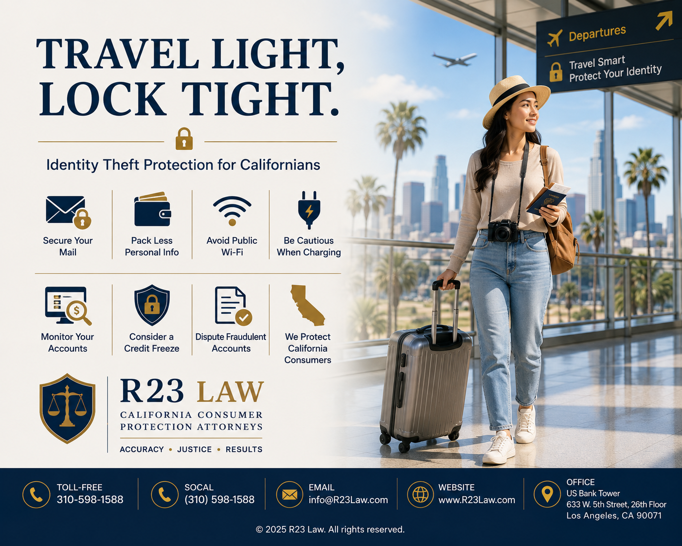 TRAVEL LIGHT, LOCK TIGHT — Identity Theft Protection for Californians