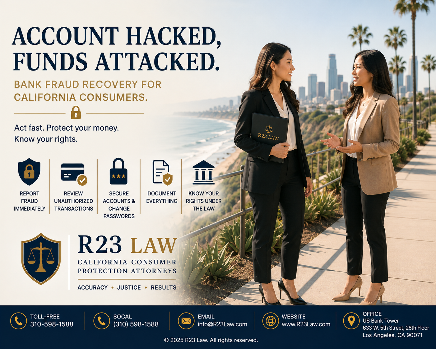 ACCOUNT HACKED, FUNDS ATTACKED — Bank Fraud Recovery for California Consumers