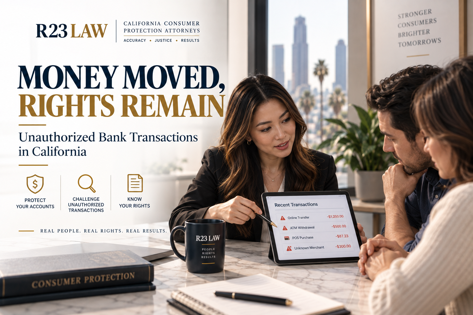 MONEY MOVED, RIGHTS REMAIN — Unauthorized Bank Transactions in California