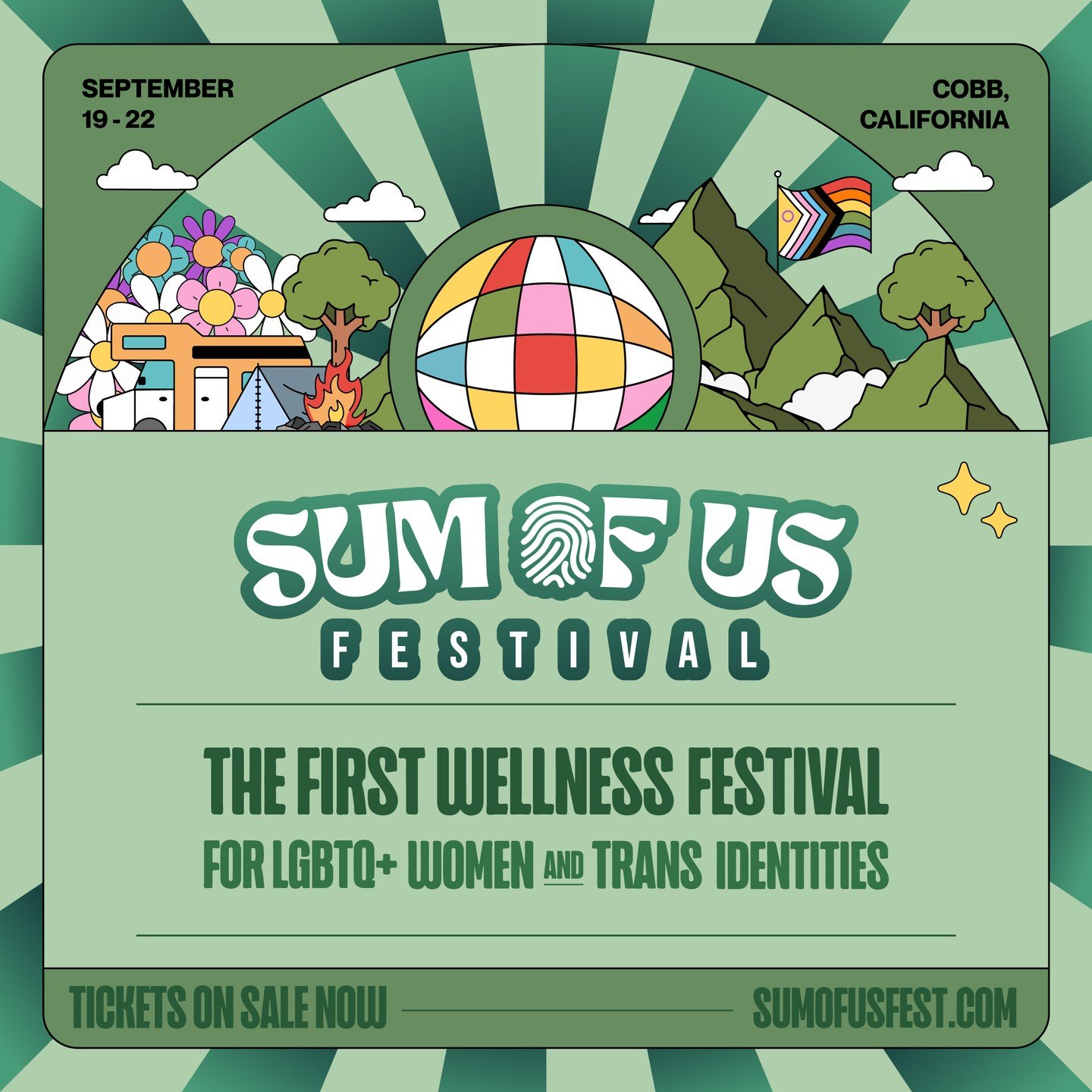 What is Sum of Us Festival?
Sum of Us Festival is a reimagined wellness retreat designed for LGBTQ+ women, trans, and non-binary identities. It offers a unique camping experience focused on wellness, community building, and self-exploration. The fest
