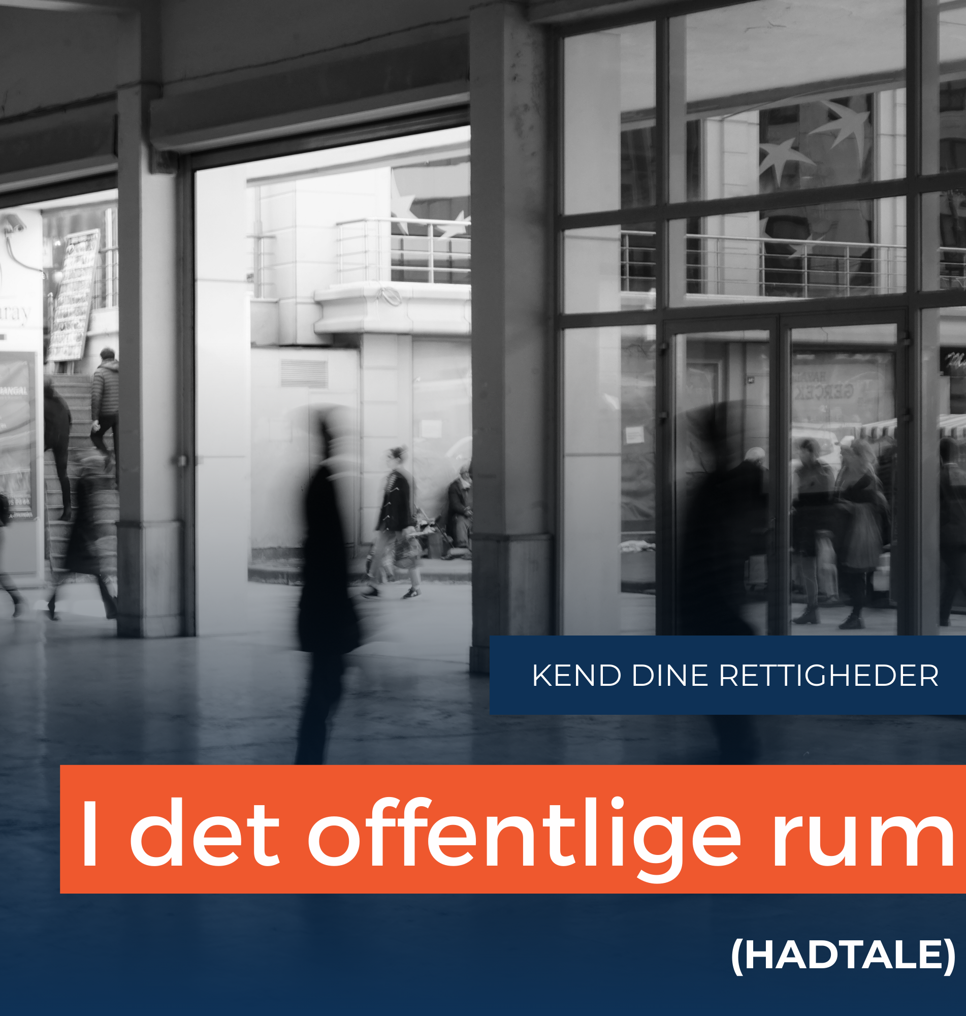 DINE RETTIGHEDER I DET OFFENTLIGE RUM (HADTALE)