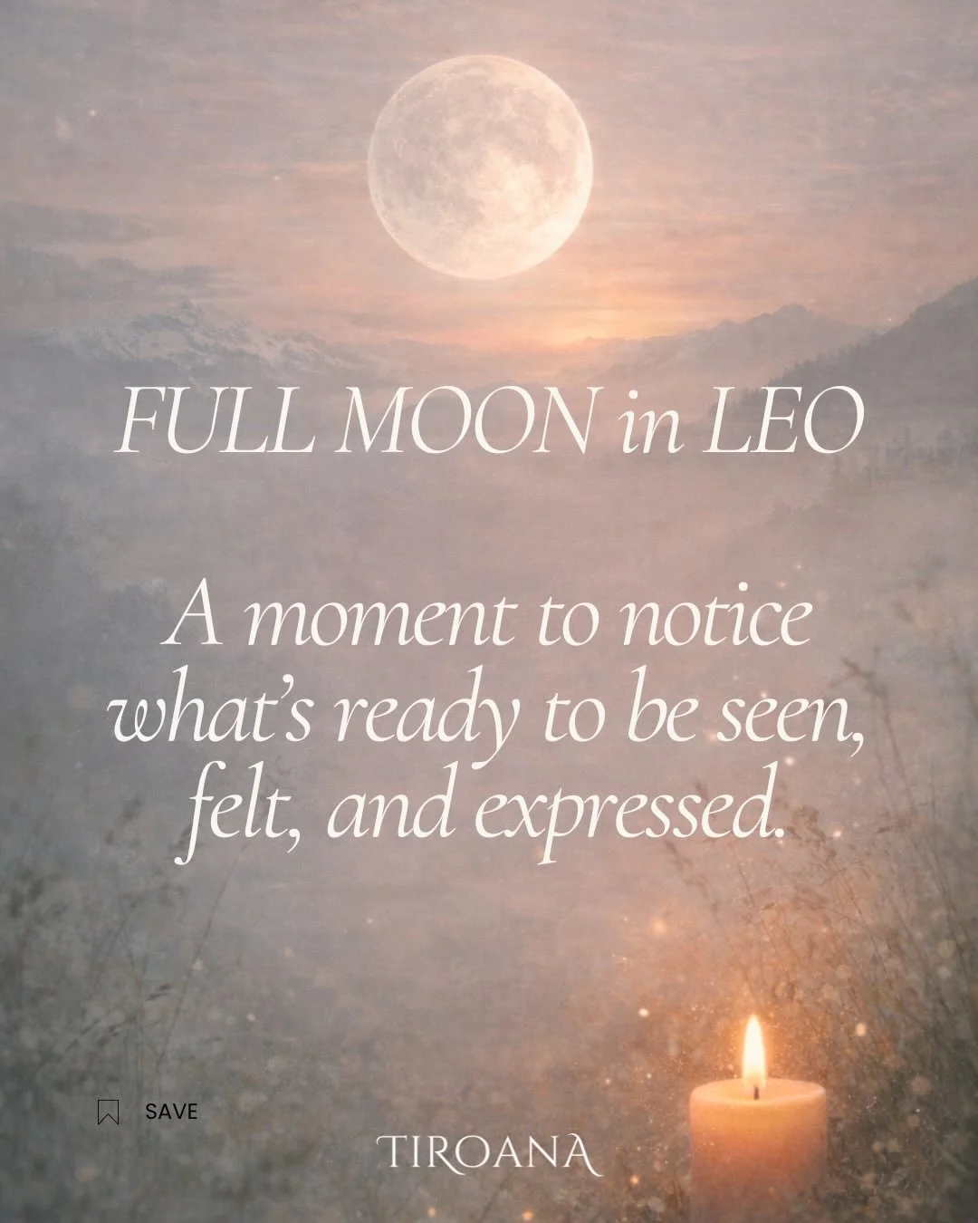 The Full Moon is a natural pause point.

For me, it&rsquo;s a time for meditation and journaling &mdash;
a moment to slow down and notice what&rsquo;s being illuminated within.

Less about doing.
More about releasing.

Letting the mind settle.
Lettin