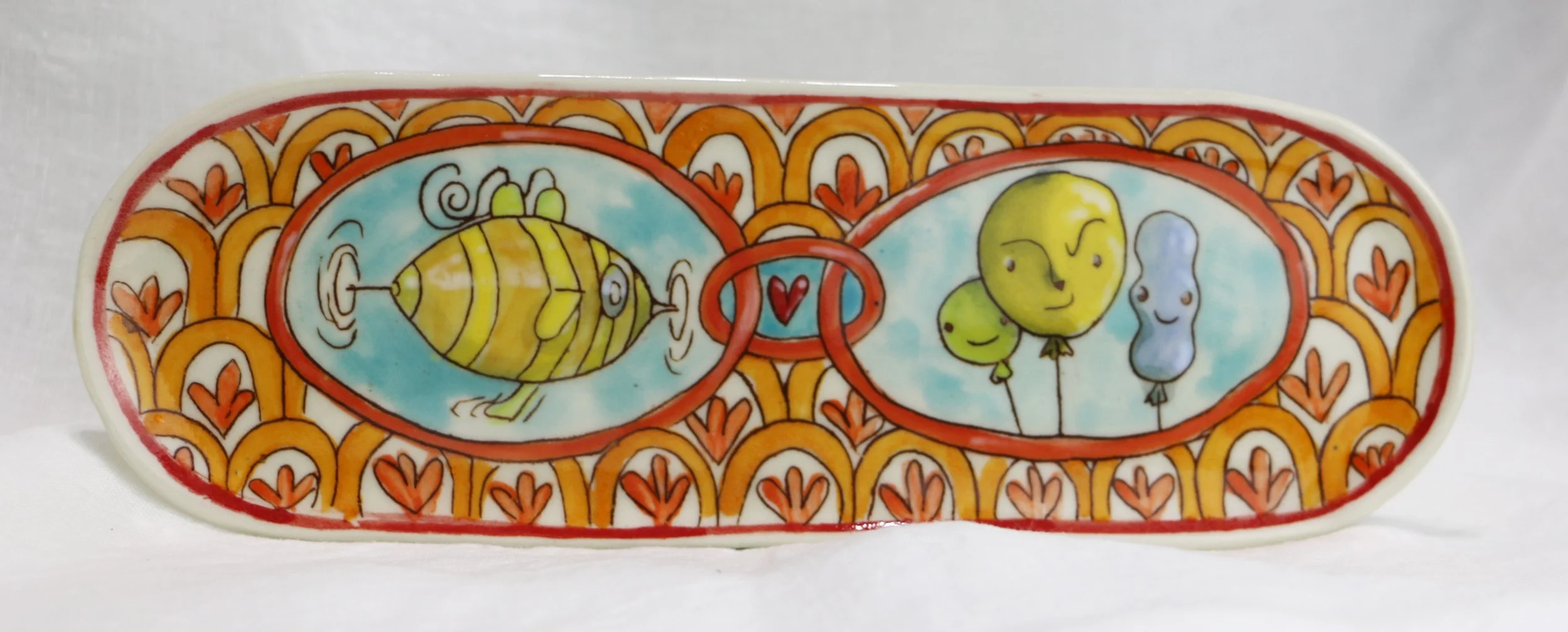 Commemorative plate: Balloon family