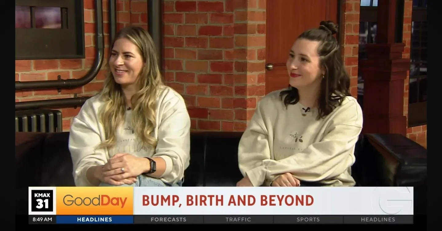 Well this was a very fun first! 😍 @infant_instincts and I are on the planning committee for Bump, Birth and Beyond: Building Your Village (hosted by @capitalcitybirthcollective). Today, we got to promote the event on @gooddaysac! We had the best tim