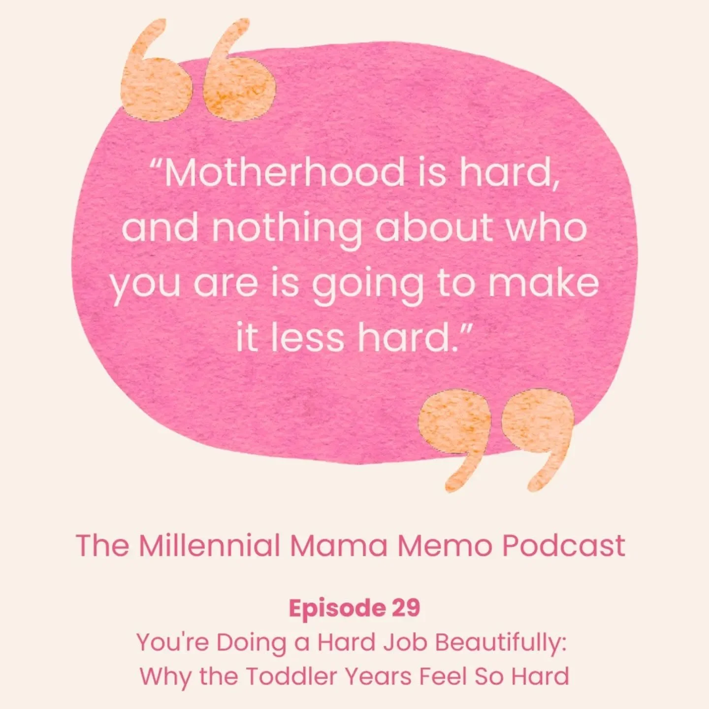 "If I were just a (more patient/less irritable/morning lover/more creative/etc.) mom, this would be easier."

Does anyone else fall into this thought trap?? 🙋🏻&zwj;♀️

I want you to know that motherhood isn't hard because of YOU, it's har