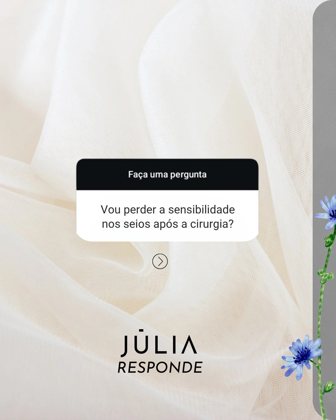 Se voc&ecirc; est&aacute; se perguntando sobre a sensibilidade dos seios ap&oacute;s a cirurgia, saiba que &eacute; normal sentir altera&ccedil;&otilde;es nos primeiros meses! 💙

&Eacute; essencial conversar com seu cirurgi&atilde;o e entender cada 